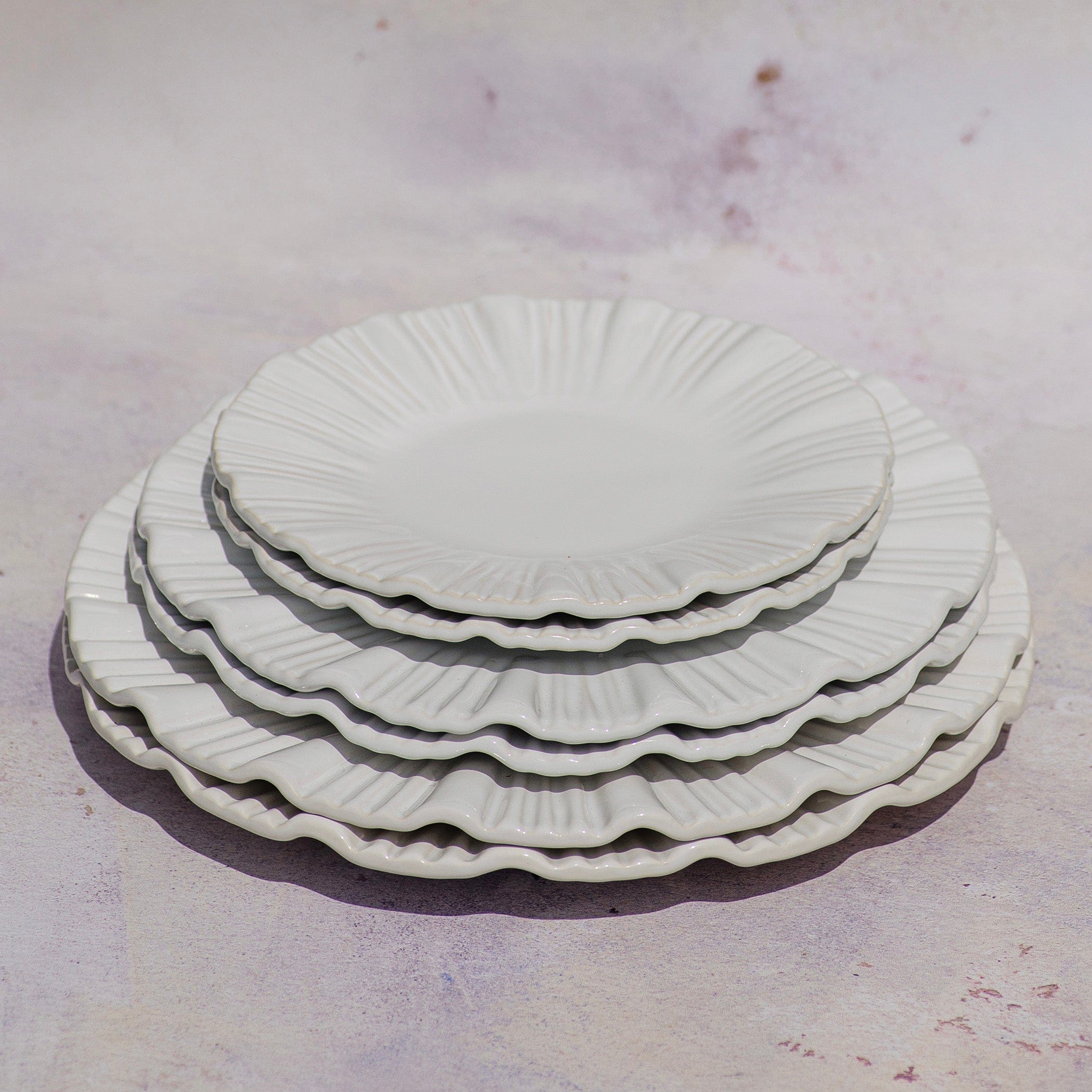 Bari White American Dinner Plate